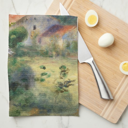 Renoir Environments von Briey und dem Extravagante Geschirrtuch (Viertel Falte)