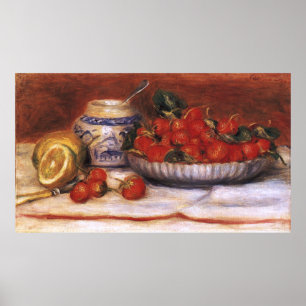 Renoir: Erdbeeren Poster