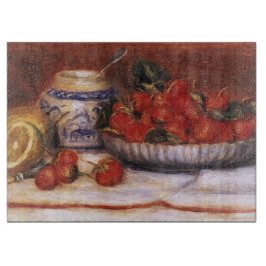Renoir: Erdbeeren Schneidebrett