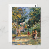 Renoir, Figuren im Garten Postkarte (Vorne/Hinten)