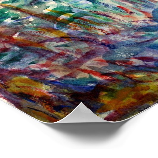 Renoir - Flusslandschaft 1890 Poster (Ecke)