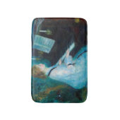 Renoir Frau am Piano Vintage Impressionistin Badematte (Vorderseite Vertikal)