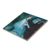 Renoir Frau am Piano Vintage Impressionistin Fliese (Seite)