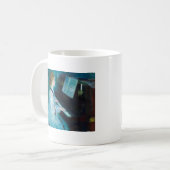 Renoir Frau am Piano Vintage Impressionistin Kaffeetasse (Vorderseite Links)