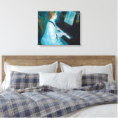Renoir Frau am Piano Vintage Impressionistin Leinwanddruck (Insitu (Schlafzimmer))