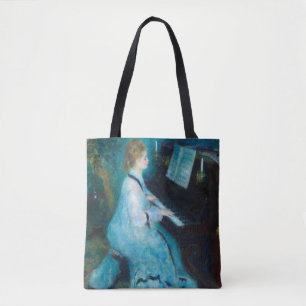 Renoir Frau am Piano Vintage Impressionistin Tasche