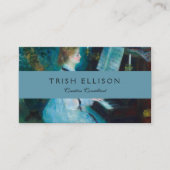 Renoir Frau am Piano Vintage Impressionistin Visitenkarte (Vorderseite)