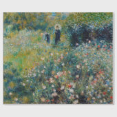 Renoir - Frau mit Sonnenschirm im Garten Geschenkpapier (Flach)