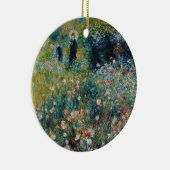 Renoir - Frau mit Sonnenschirm im Garten Keramik Ornament (Rechts)