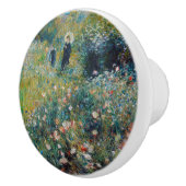 Renoir - Frau mit Sonnenschirm im Garten Keramikknauf (Rechts)