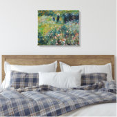 Renoir - Frau mit Sonnenschirm im Garten Leinwanddruck (Insitu (Schlafzimmer))