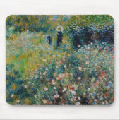 Renoir - Frau mit Sonnenschirm im Garten Mousepad (Vorne)