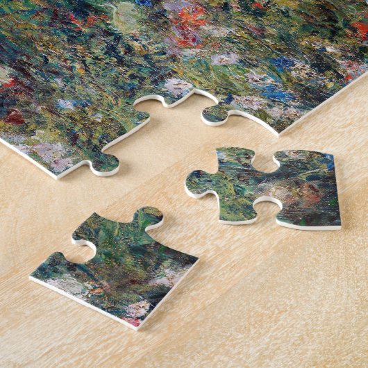 Renoir - Frau mit Sonnenschirm im Garten Puzzle (Seite)