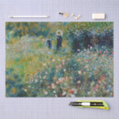 Renoir - Frau mit Sonnenschirm im Garten Seidenpapier (Handwerk)