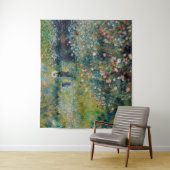 Renoir - Frau mit Sonnenschirm im Garten Wandteppich (Beispiel)