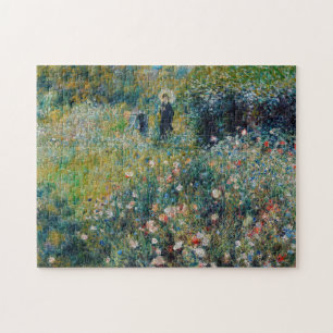 Renoir - Frau mit Sonnenschirm in einem Garten Puzzle