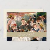Renoir French Luncheon Boating Party Einladung (Vorne/Hinten)