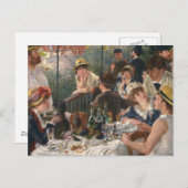 Renoir French Luncheon Boating Party Einladungspostkarte (Vorne/Hinten)