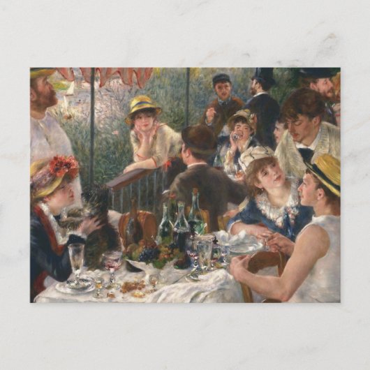 Renoir French Luncheon Boating Party Einladungspostkarte (Vorderseite)