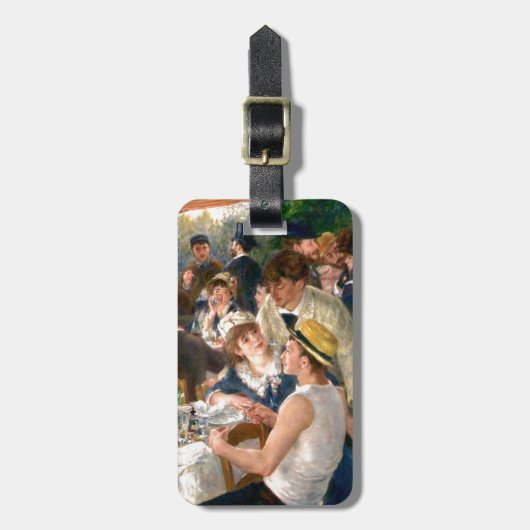 Renoir French Luncheon Boating Party Gepäckanhänger (Vorderseite vertikal)