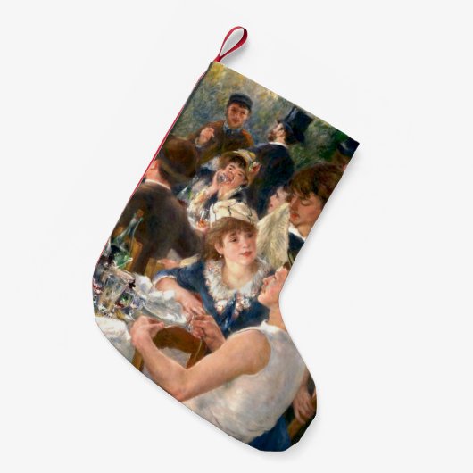 Renoir French Luncheon Boating Party Kleiner Weihnachtsstrumpf (Vorderansicht (hängend))