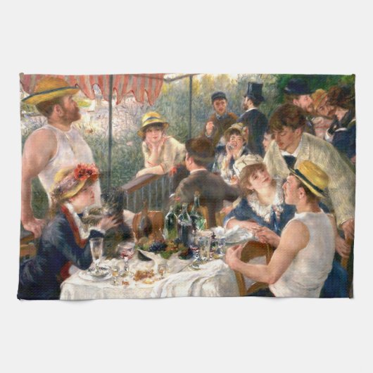 Renoir French Luncheon Boating Party Küchentuch (Horizontal)