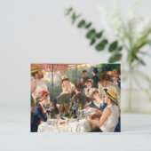 Renoir French Luncheon Boating Party Postkarte (Stehend Vorderseite)