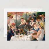 Renoir French Luncheon Boating Party Postkarte (Vorne/Hinten)