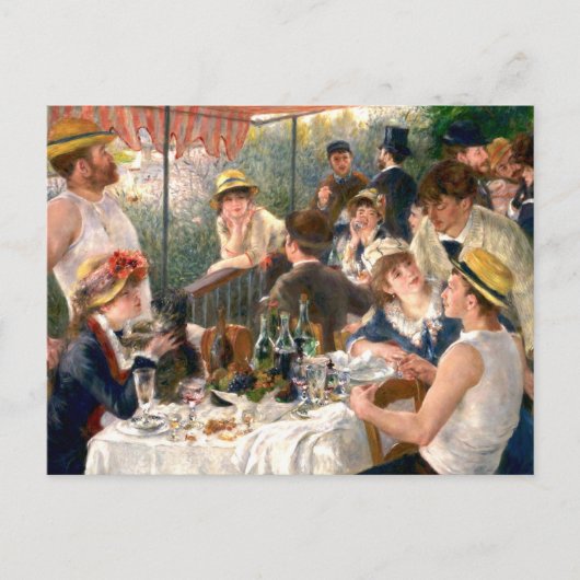 Renoir French Luncheon Boating Party Postkarte (Vorderseite)