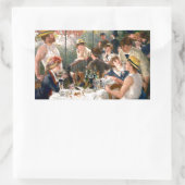 Renoir French Luncheon Boating Party Rechteckiger Aufkleber (Tasche)