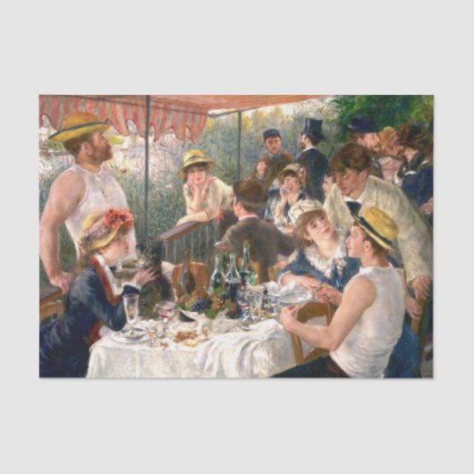 Renoir French Luncheon Boating Party Seidenpapier (Vorderseite)