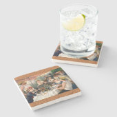 Renoir French Luncheon Boating Party Steinuntersetzer (Seitenansicht)