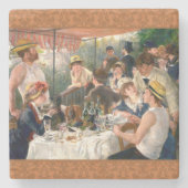 Renoir French Luncheon Boating Party Steinuntersetzer (Vorderseite)