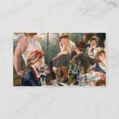 Renoir French Luncheon Boating Party Visitenkarte (Rückseite)