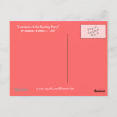 Renoir Girl mit Dog Postkarte (Rückseite)