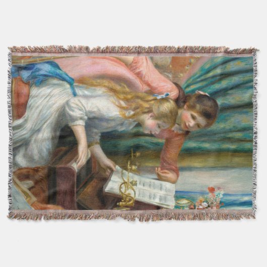 Renoir Girls am Piano Impressionismus Malerei Decke (Vorderseite)