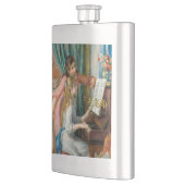 Renoir Girls am Piano Impressionismus Malerei Flachmann (Links)