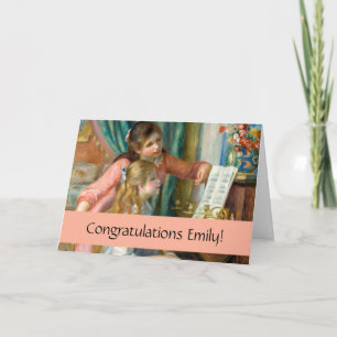 Renoir Girls am Piano Impressionismus Malerei Karte