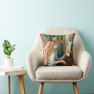 Renoir Girls am Piano Impressionismus Malerei Kissen