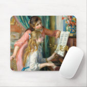Renoir Girls am Piano Impressionismus Malerei Mousepad (Mit Mouse)
