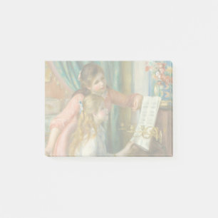 Renoir Girls am Piano Impressionismus Malerei Post-it Klebezettel
