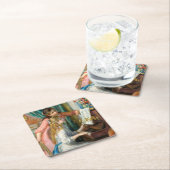 Renoir Girls am Piano Impressionismus Malerei Rechteckiger Pappuntersetzer (Vor Ort)