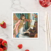 Renoir Girls am Piano Impressionismus Malerei Serviette (Beispiel)