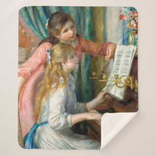 Renoir Girls am Piano Impressionismus Malerei Sherpadecke
