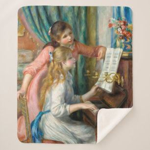 Renoir Girls am Piano Impressionismus Malerei Sherpadecke