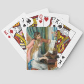 Renoir Girls am Piano Impressionismus Malerei Spielkarten (Rückseite)