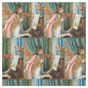 Renoir Girls am Piano Impressionismus Malerei Stoff