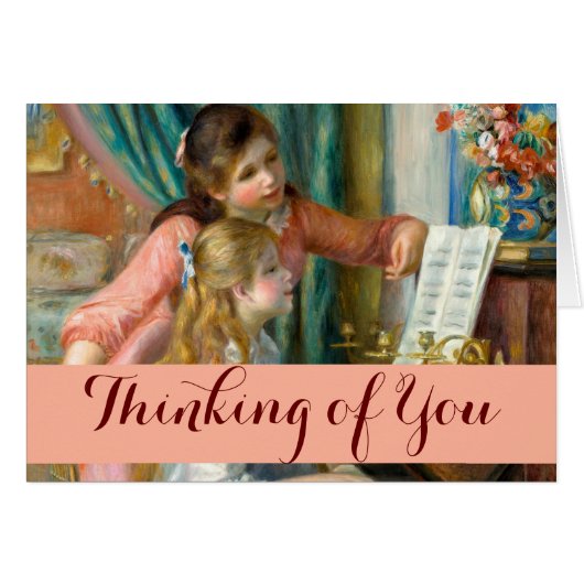 Renoir Girls am Piano Impressionist (Vorderseite (Horizontal))