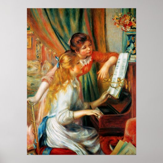 Renoir Girls am Piano Poster (Vorne)