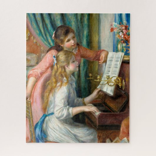 Renoir Girls auf der Piano Impressionist Art Puzzle (Vertikal)